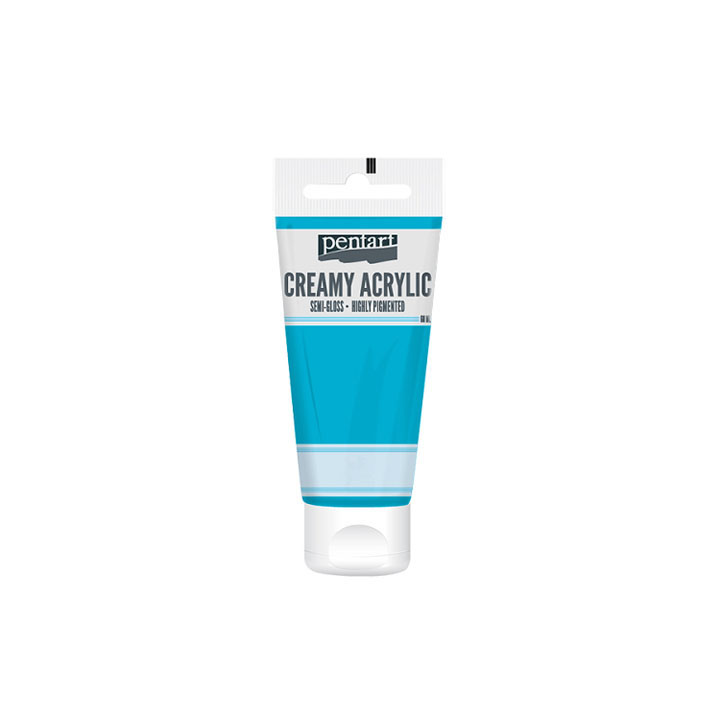 Κρεμμωδες ήμι-ματ ακρυλικόο χρωμα Pentart 60 ml – Baby blue