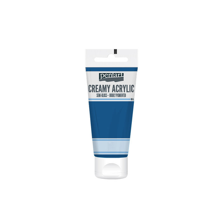 Κρεμμωδες ήμι-ματ ακρυλικόο χρωμα Pentart 60 ml – Blue