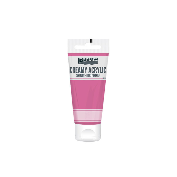 Κρεμμωδες ήμι-ματ ακρυλικόο χρωμα Pentart 60 ml – Pink