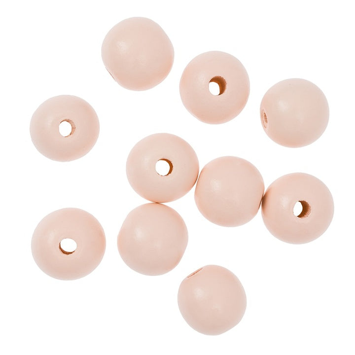 Ξύλινες χάντρες 2,5 cm - Συσκευασία των 10 | Διάφορα χρώματα | Διάφορα χρώματα