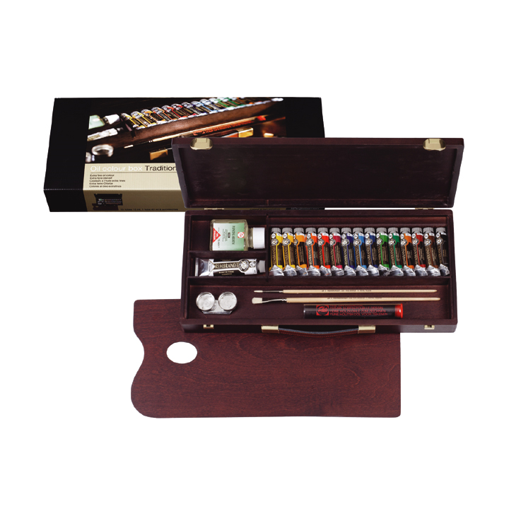 Λαδια ζωγραφικης Rembrandt box traditional/15x15ml +1x40ml + εργαλεια