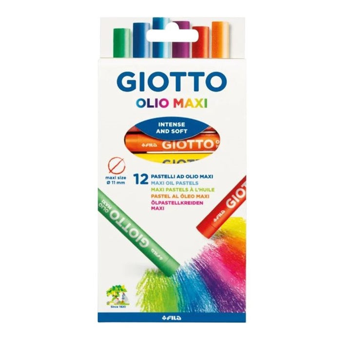 Λαδοπαστέλ GIOTTO OLIO MAXI 12 τμχ