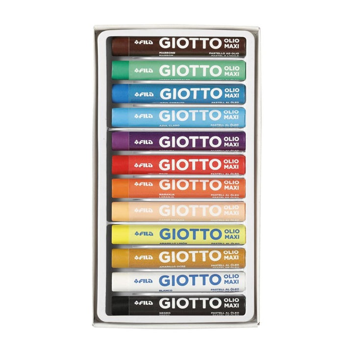 Λαδοπαστέλ GIOTTO OLIO MAXI 12 τμχ