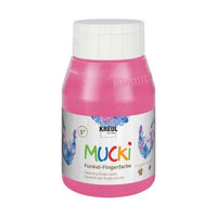Γυαλιστερές παιδικές δακτυλομπογιές MUCKI 500 ml – Ρόδινη σκόνη παραμυθιού
