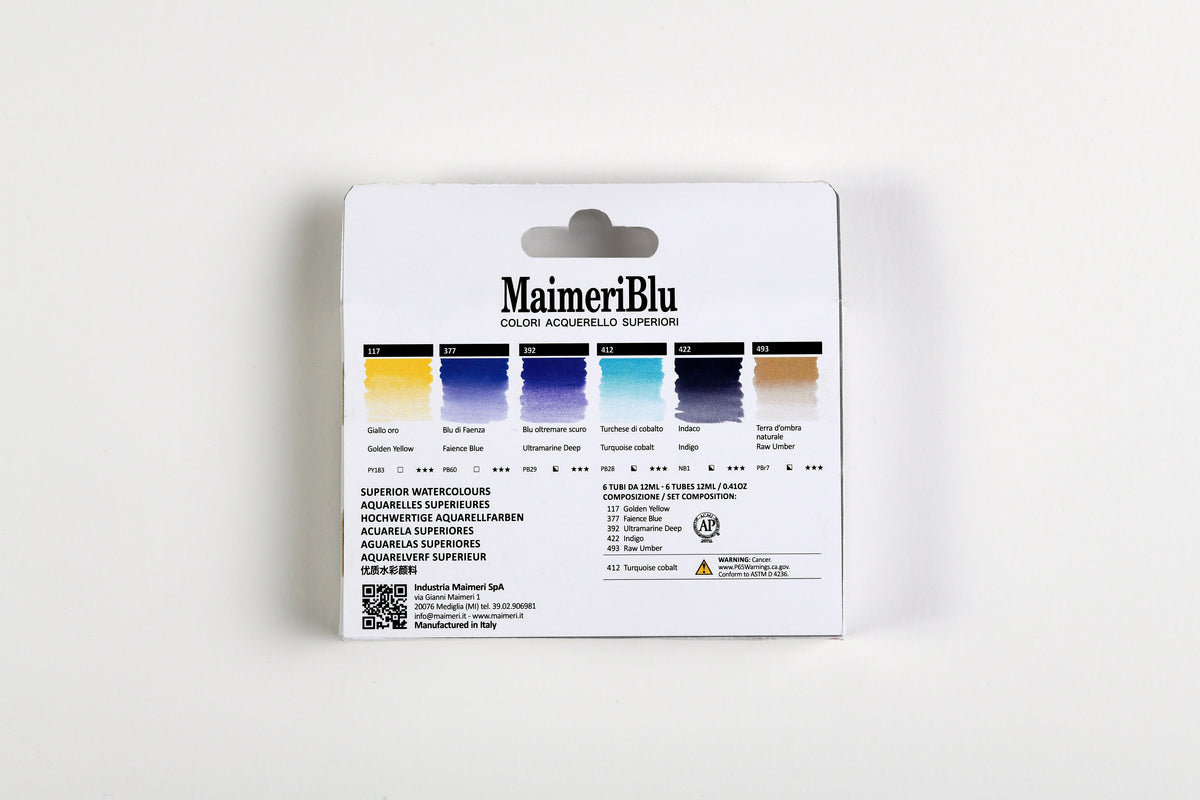 Σετ χρωμάτων ακουαρέλας MAIMERI Maimeri Blu