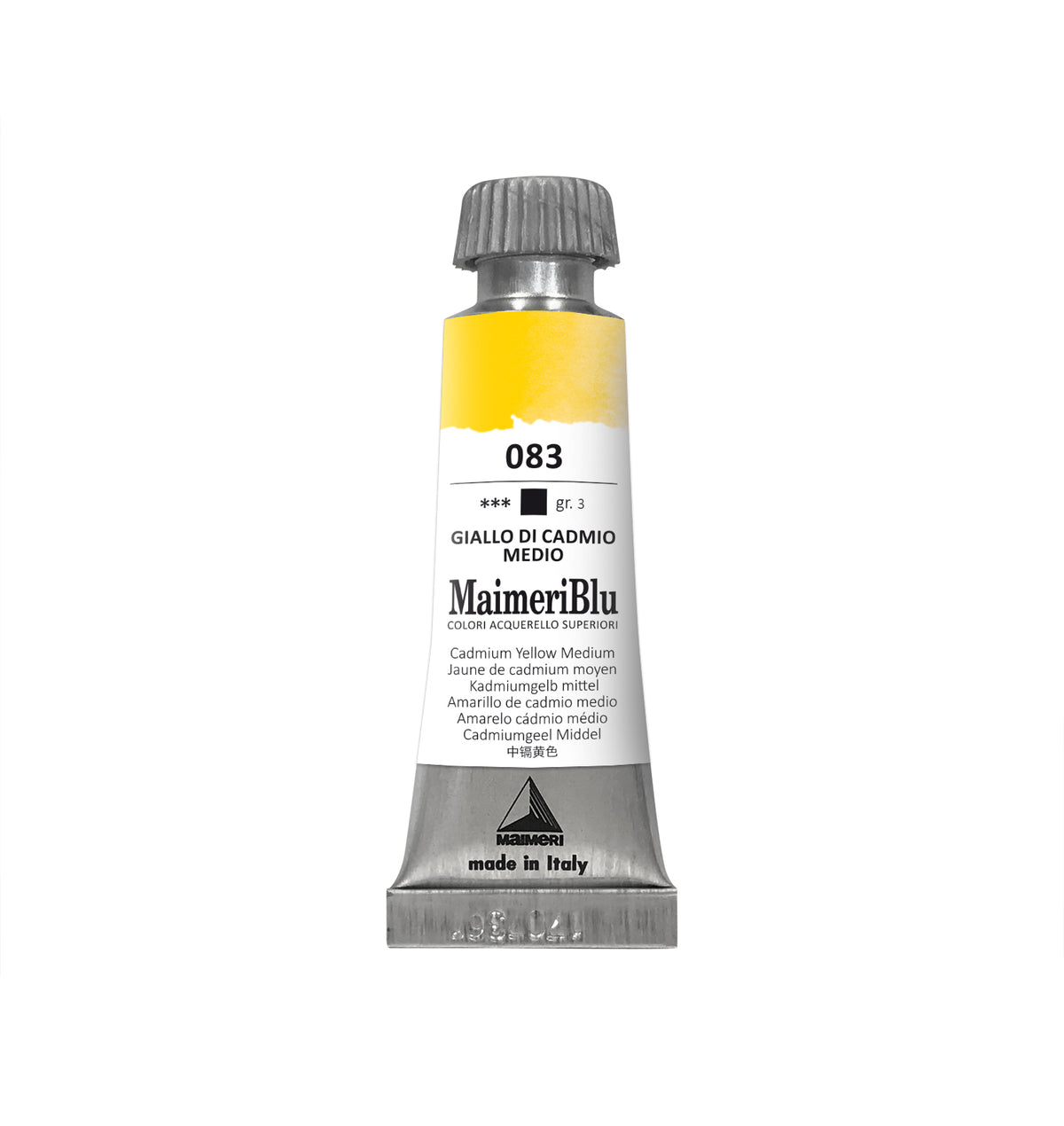 Επαγγελματική ακουαρέλα MAIMERI Maimeri Blu 12 ml – Κίτρινο Καδμίου Μεσαίο