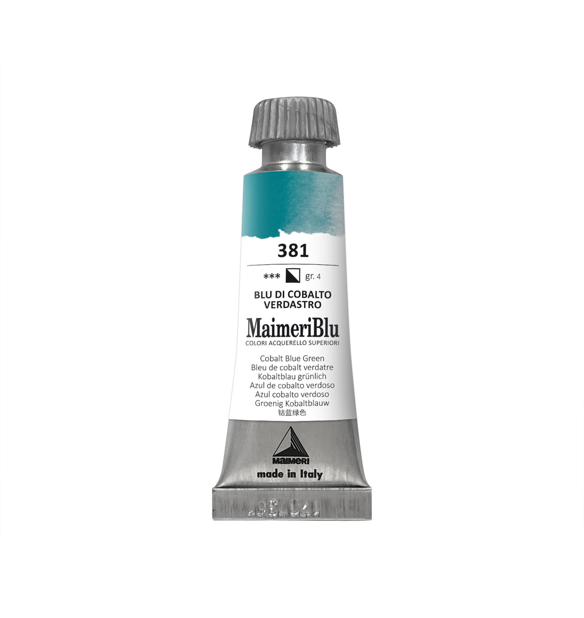 Επαγγελματική ακουαρέλα MAIMERI Maimeri Blu 12 ml – Μπλε Κοβαλτίου Πρασινωπό
