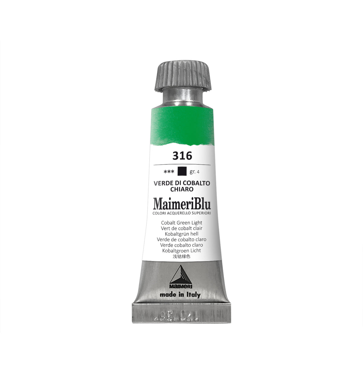 Επαγγελματική ακουαρέλα MAIMERI Maimeri Blu 12 ml – Πράσινο Κοβαλτίου Ανοιχτό