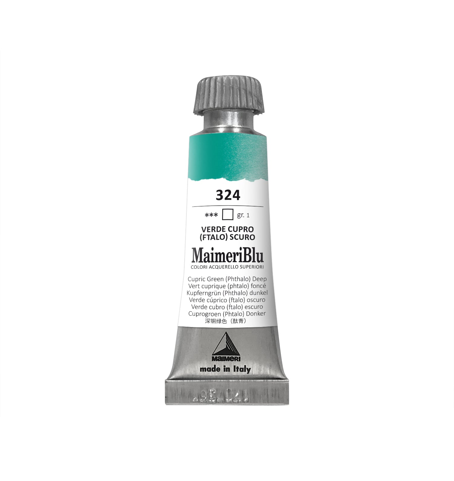 Επαγγελματική ακουαρέλα MAIMERI Maimeri Blu 12 ml – Χαλκοπράσινο Σκούρο