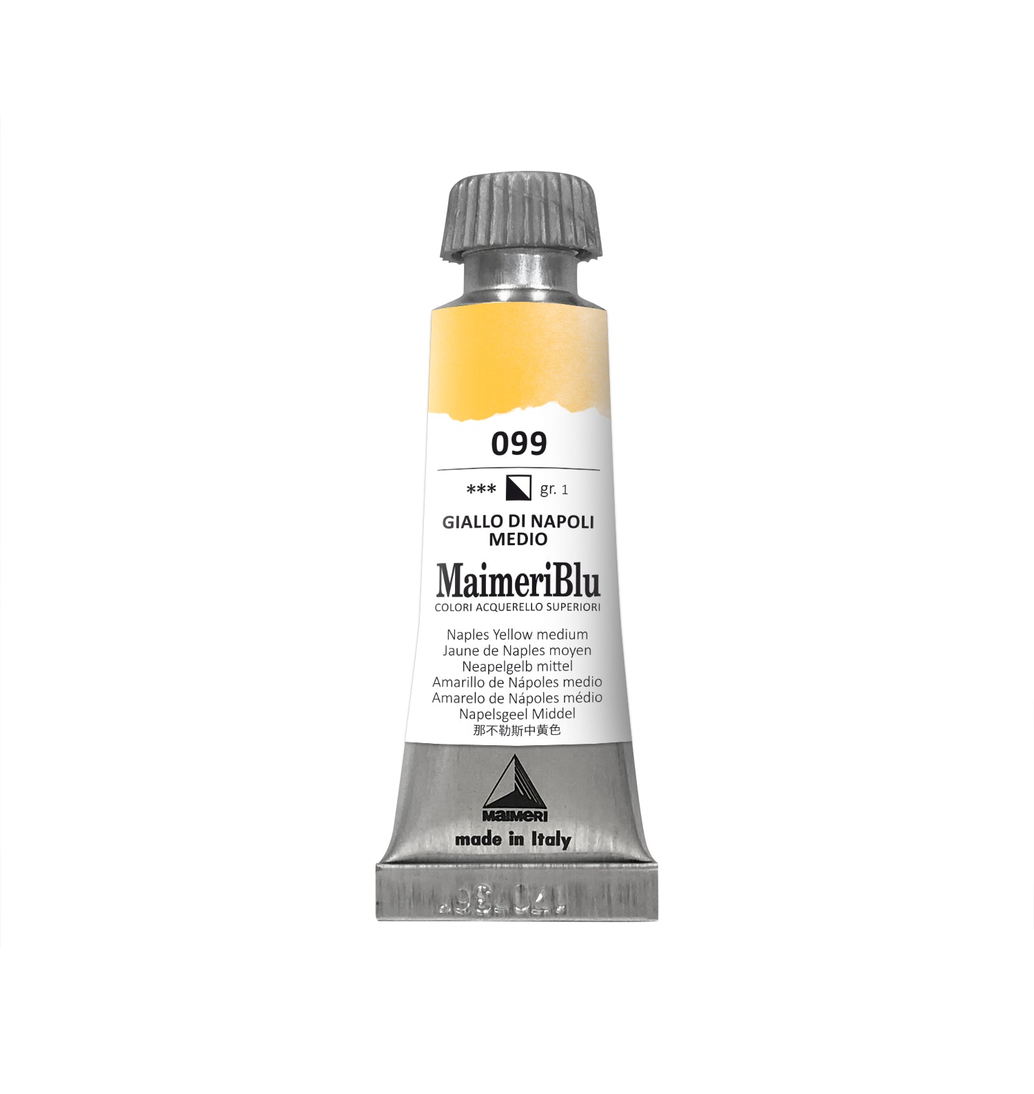 Επαγγελματική ακουαρέλα MAIMERI Maimeri Blu 12 ml – Κίτρινο Νεαπόλεως Μεσαίο