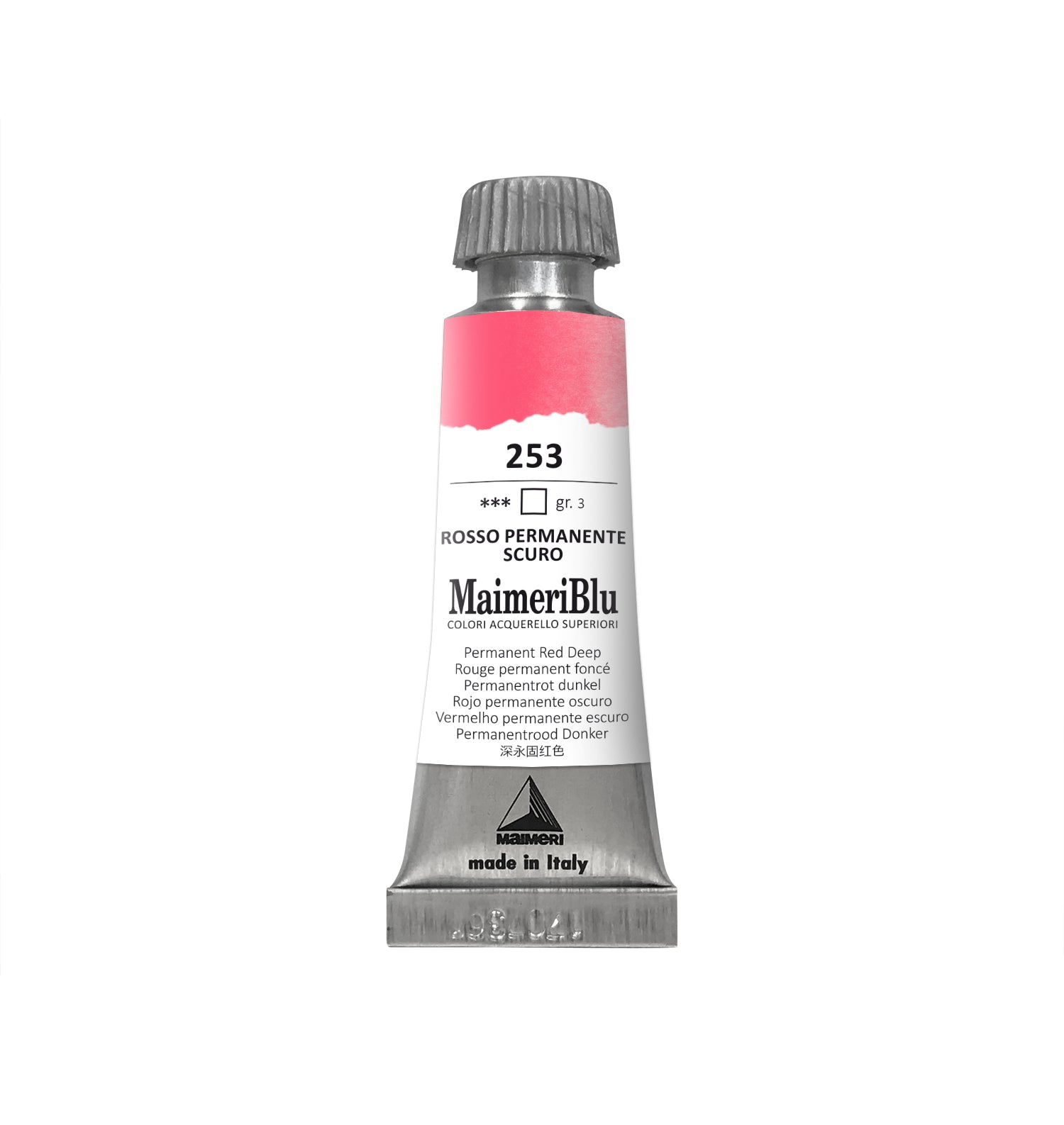 Επαγγελματική ακουαρέλα MAIMERI Maimeri Blu 12 ml – Μόνιμο Κόκκινο Σκούρο