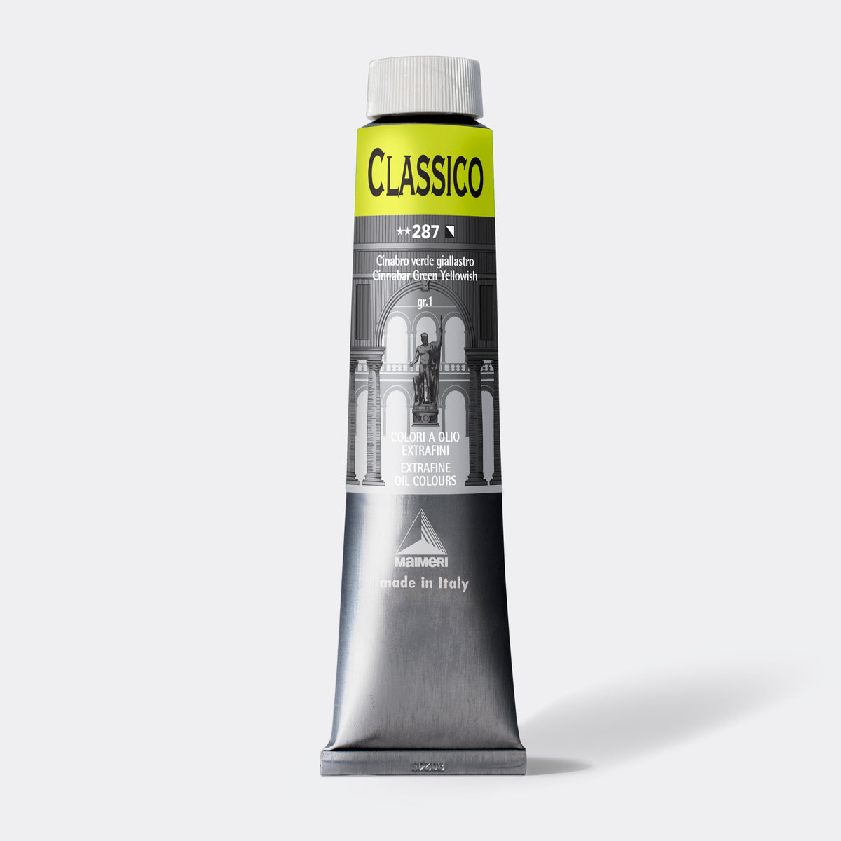 Εξαιρετικό λαδομπογιά Maimeri Classico 200 ml – Πράσινο Κιννάβαρης Κίτρινο