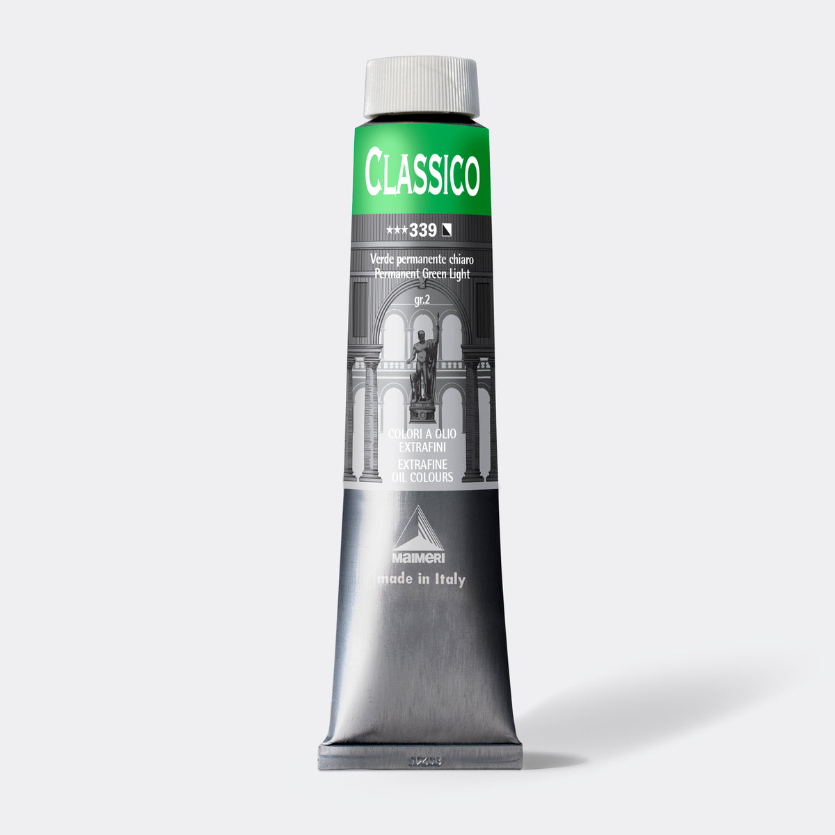 Εξαιρετικό λαδομπογιά Maimeri Classico 200 ml – Μόνιμο Πράσινο Ανοιχτό