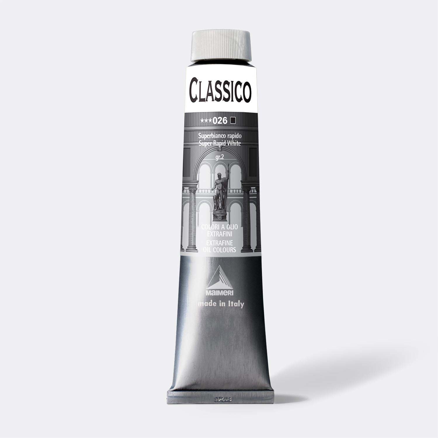 Εξαιρετικό λαδομπογιά Maimeri Classico 200 ml – Σούπερ Ταχύ Λευκό (Super Rapid White)