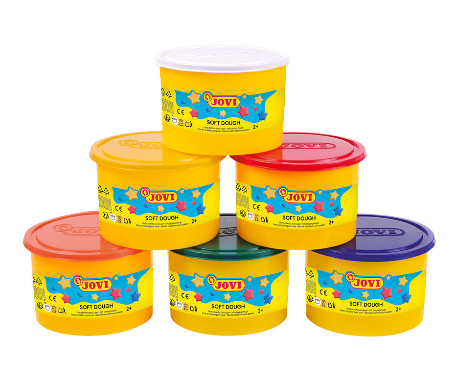 Μαλακός πηλός πλαστελίνη JOVI Soft Dough 6 x 460 g