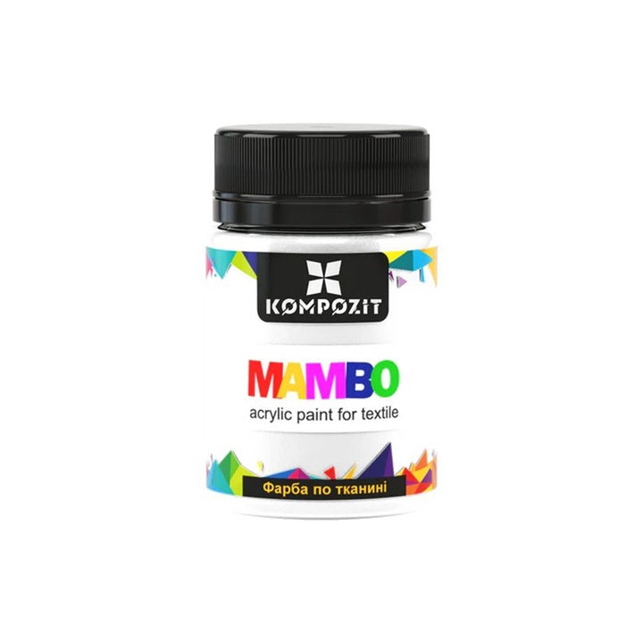 MAMBO Ακρυλική μπογιά για υφάσματα και δέρμα 50ml | Διάφορες αποχρώσεις