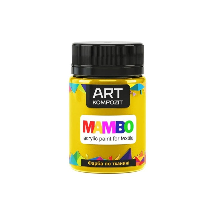 MAMBO Ακρυλική μπογιά για υφάσματα και δέρμα 50ml | Διάφορες αποχρώσεις