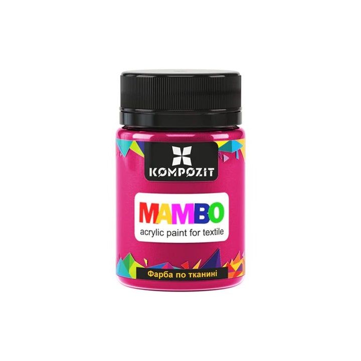 MAMBO Ακρυλική μπογιά για υφάσματα και δέρμα 50ml | Διάφορες αποχρώσεις