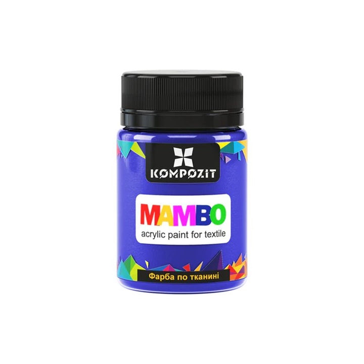 MAMBO Ακρυλική μπογιά για υφάσματα και δέρμα 50ml | Διάφορες αποχρώσεις - 20 ανοιχτό μοβ