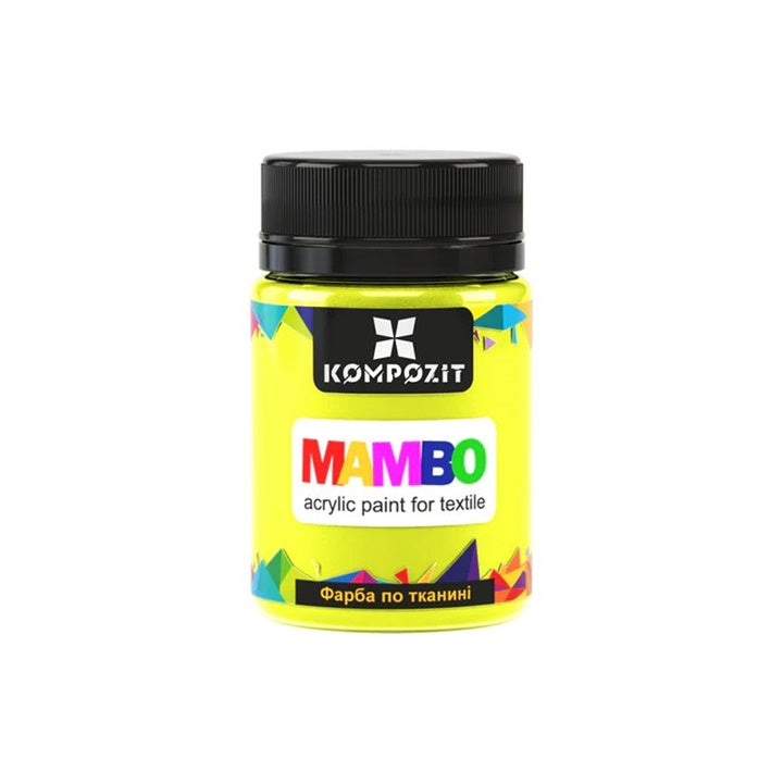 MAMBO Φθορίζουσα μπογιά για υφάσματα και δέρμα 50 ml | Διάφορες αποχρώσεις