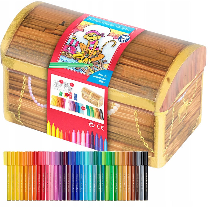Μαρκαδόρι Faber-Castell σε βαλίτσα με καπάκι κλικ 33 τεμάχια