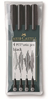 Μαρκαδοροι Art Pen PITT Σετ 4 [S-F-M-B] | διάφορα χρώματα