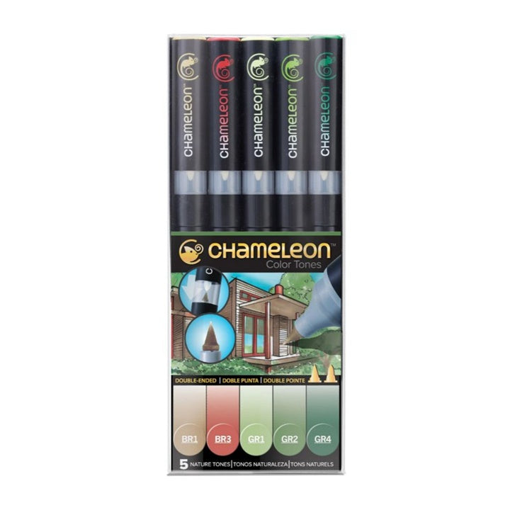 Μαρκαδοροι Chameleon Nature Tones- 5 κομμάτια