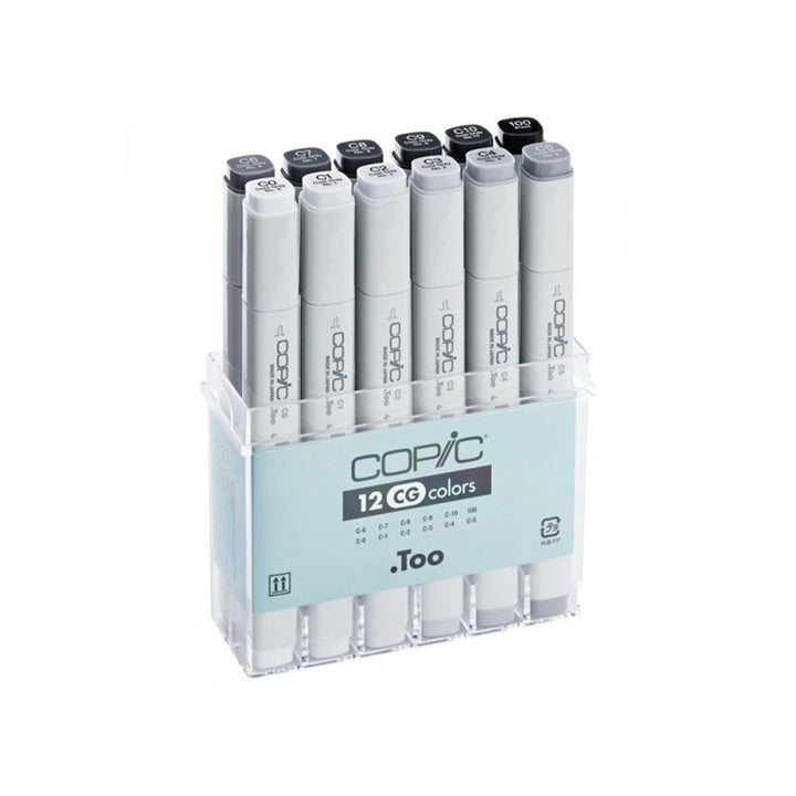 Μαρκαδοροι COPIC Classic Gray Colours - σετ 12 τεμ