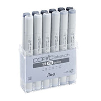 Μαρκαδόροι COPIC Sketch Cool Grey - σετ 12 τεμ