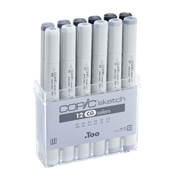 Μαρκαδόροι COPIC Sketch Cool Grey - σετ 12 τεμ
