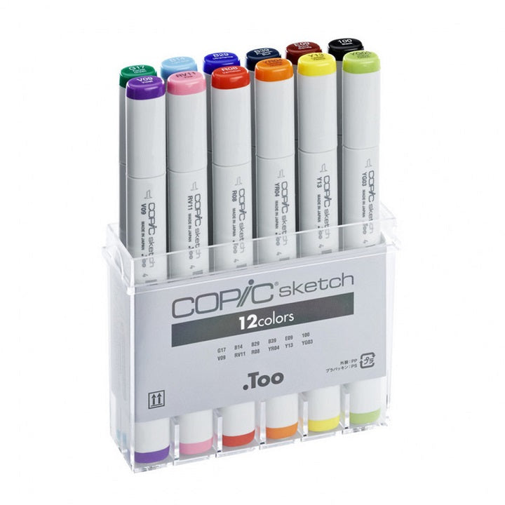 Μαρκαδόροι COPIC Sketch - σετ 12 τεμ