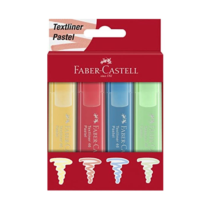 Μαρκαδόροι Faber-Castell 1546 Pastel - 4 τεμάχια