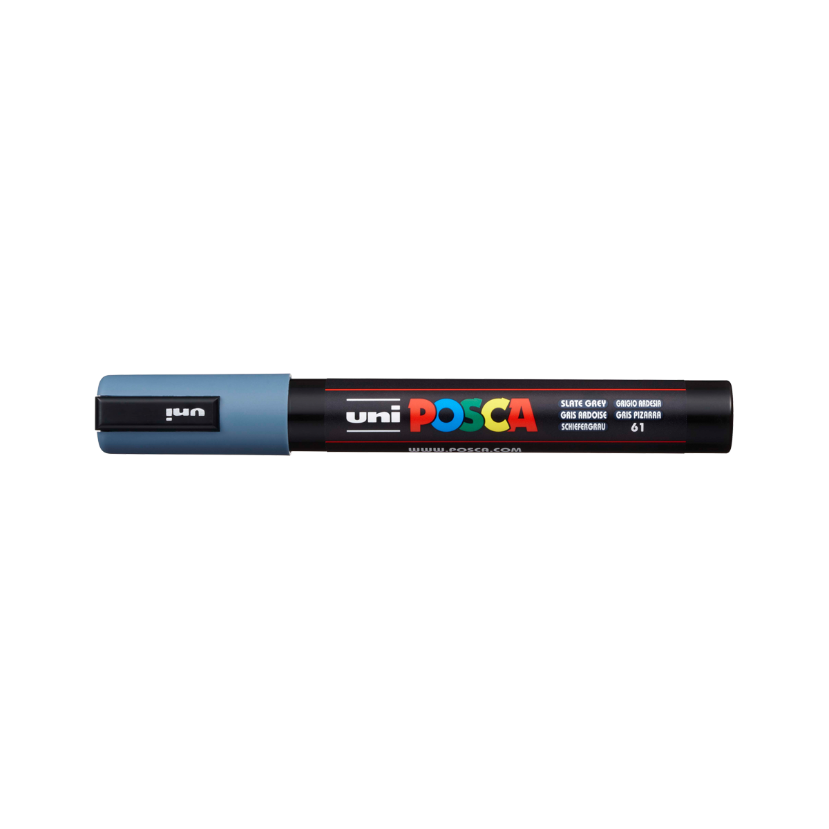 Μαρκαδόρος Posca PC-5M, 1,8 – 2,5 mm, γκρι του σχιστόλιθου