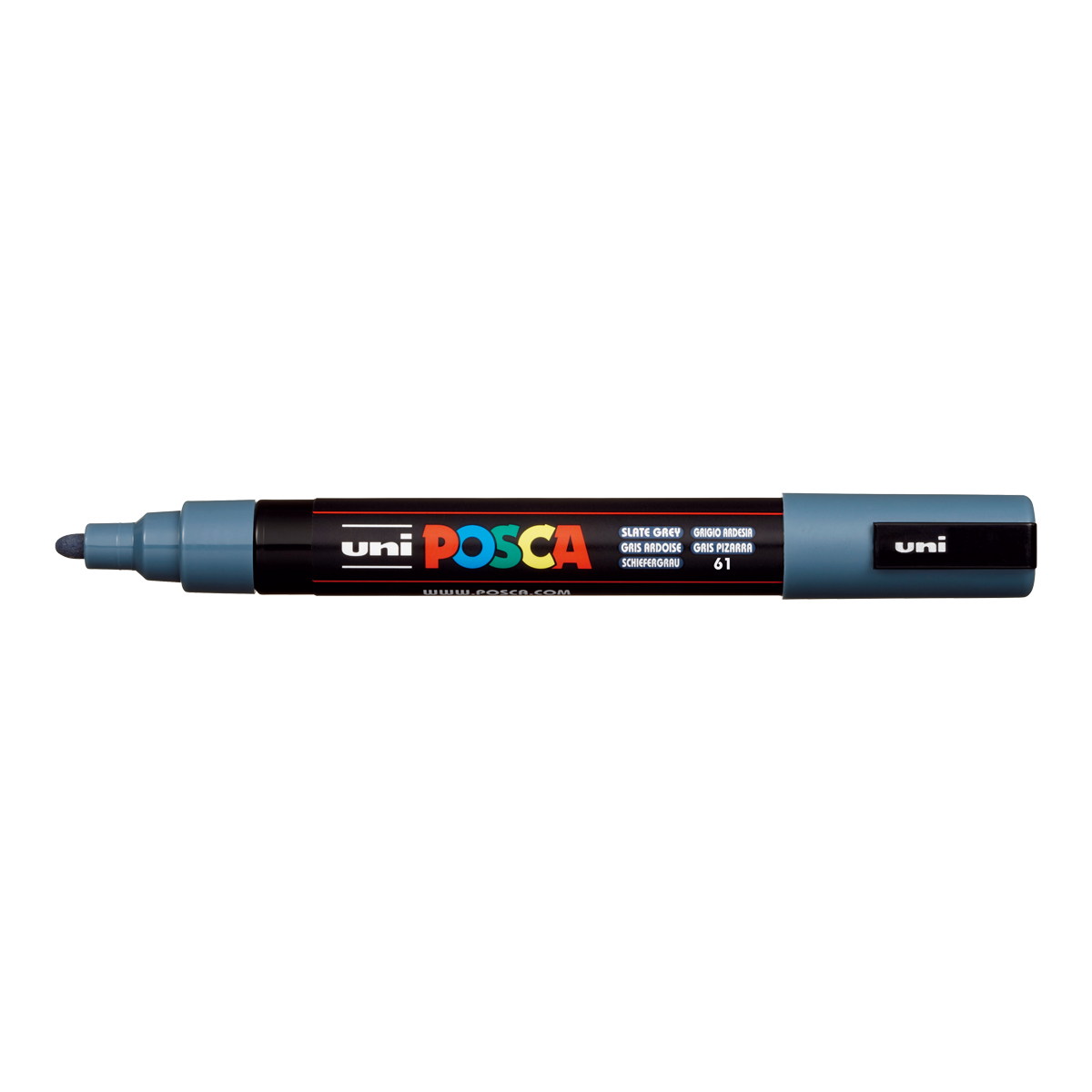 Μαρκαδόρος Posca PC-5M, 1,8 – 2,5 mm, γκρι του σχιστόλιθου