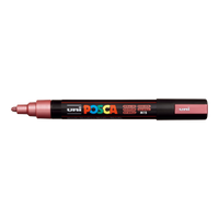 Μαρκαδόρος Posca PC-5M, 1,8 – 2,5 mm, μεταλλικό κόκκινο (M15)