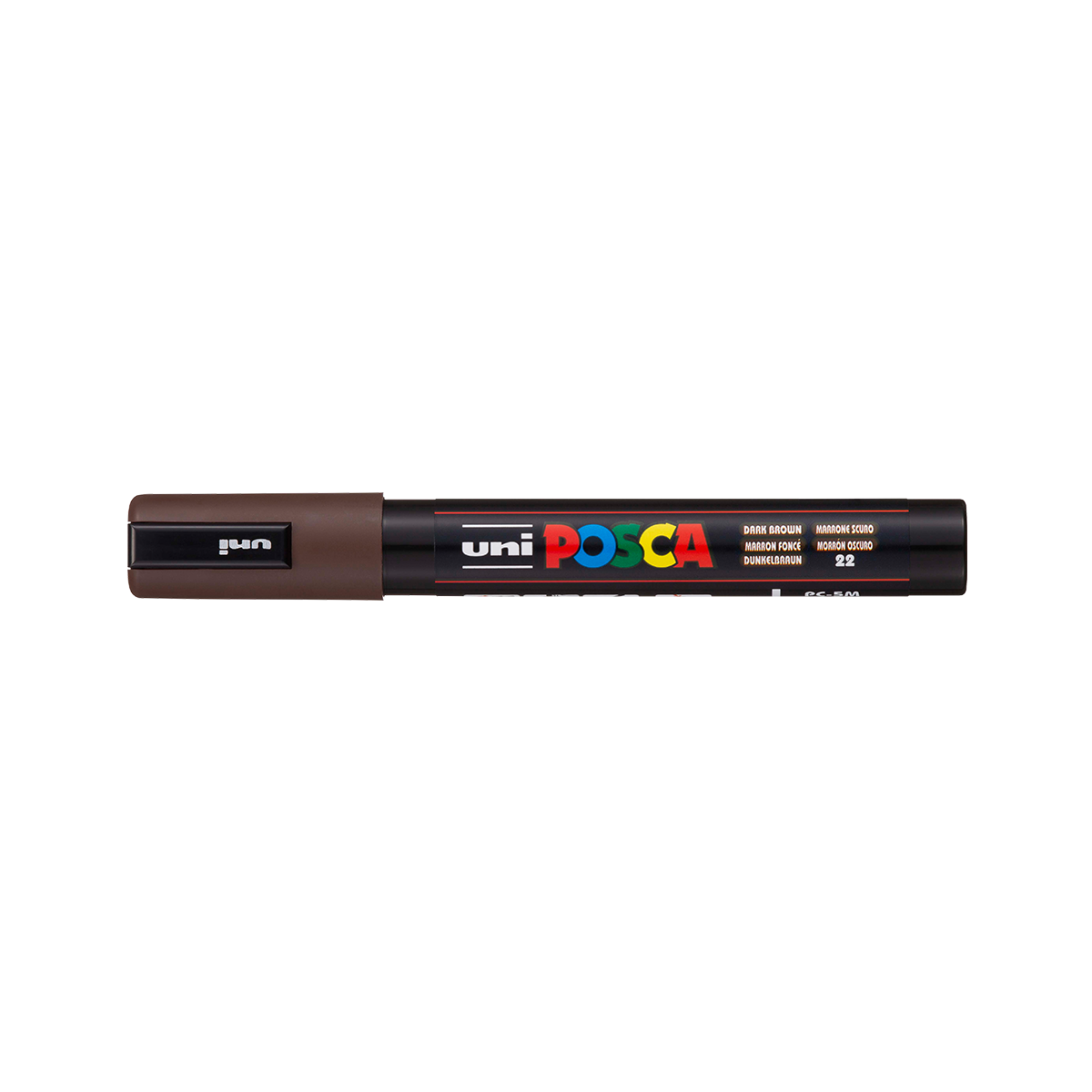 Μαρκαδόρος Posca PC-5M, 1,8 – 2,5 mm, Σκούρο Καφέ (22)