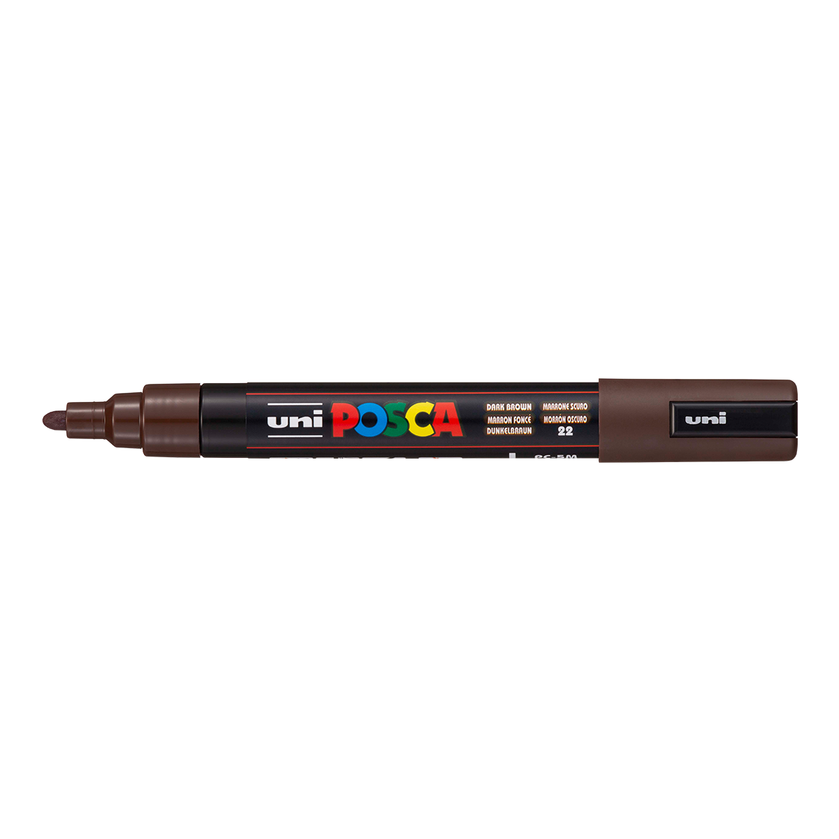 Μαρκαδόρος Posca PC-5M, 1,8 – 2,5 mm, Σκούρο Καφέ (22)