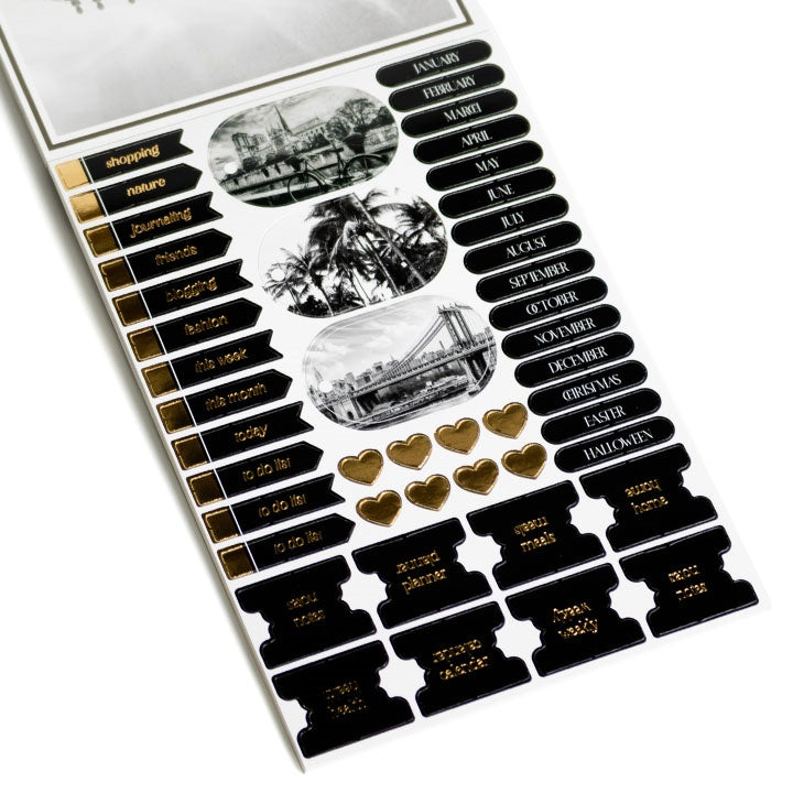Μαξιλάρι χαρτιού Scrapbooking A5 24 φύλλα μαύρο