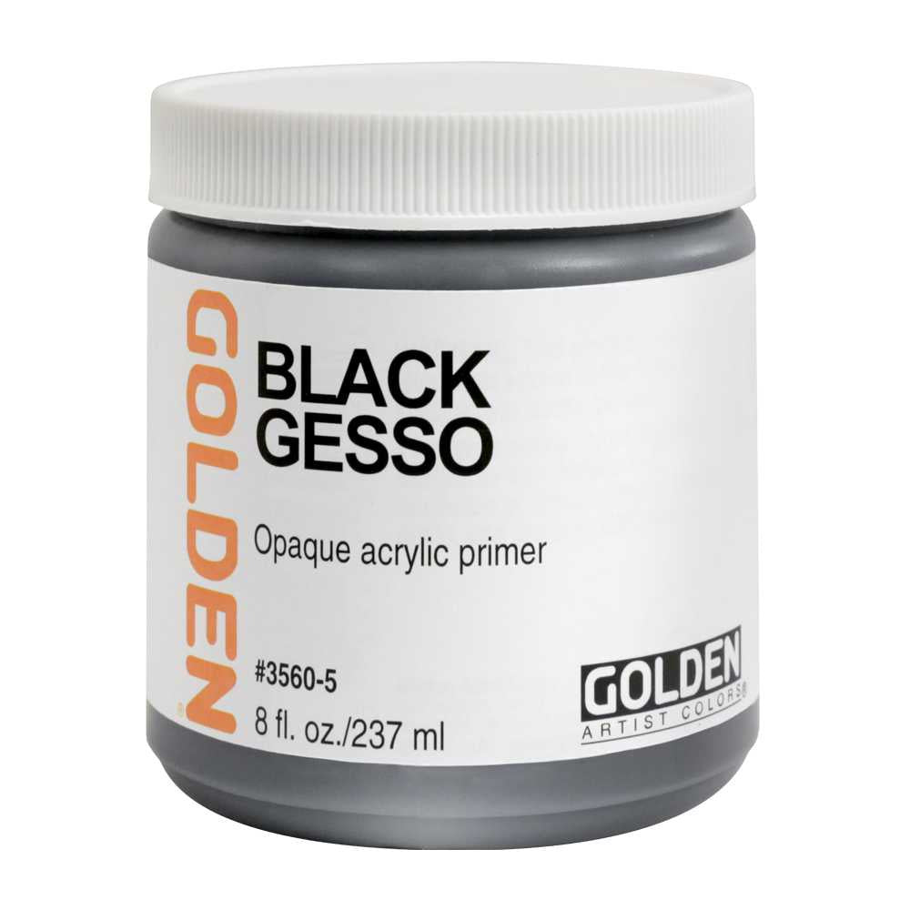 Μαύρο ακρυλικό αστάρι GOLDEN Black Gesso