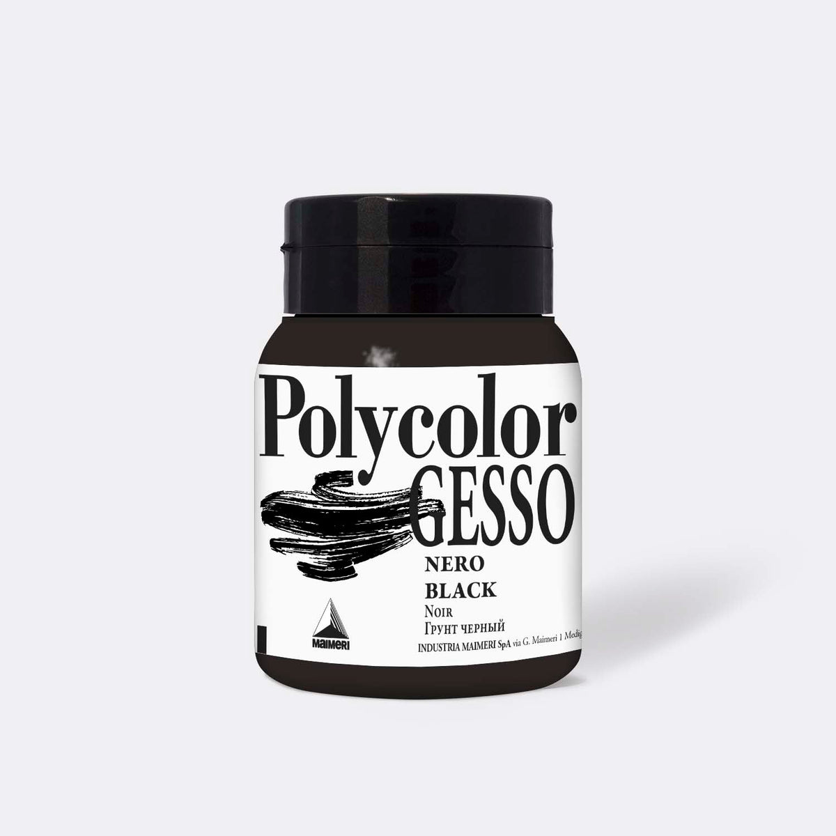 Μαύρο ακρυλικό gesso MAIMERI Polycolor 500 ml