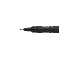 Μαύρο creative liner UNI PIN με κομμένη άκρη | διαφορετικά πάχη
