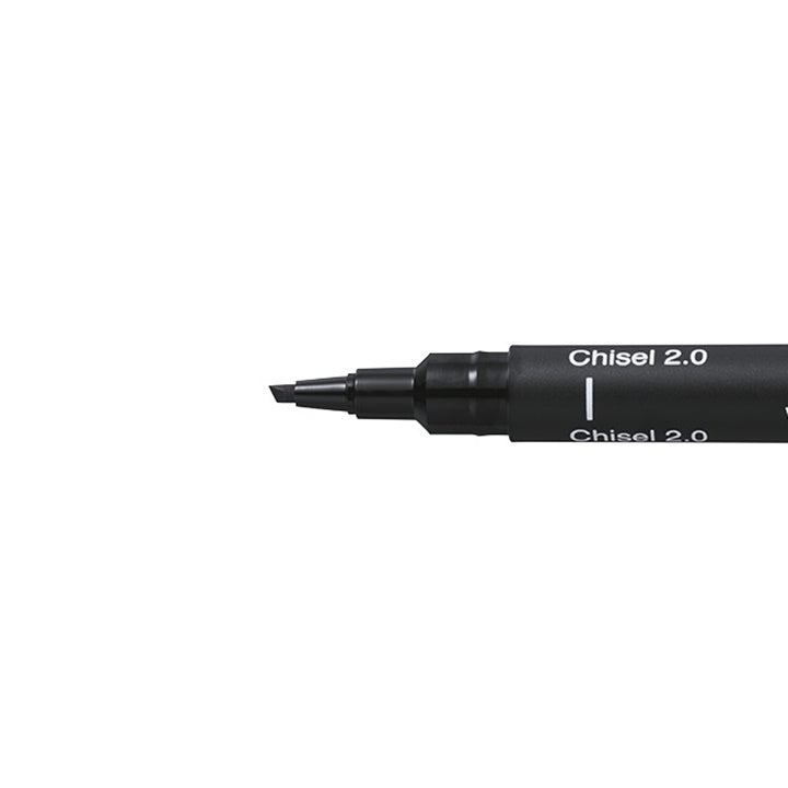 Μαύρο creative liner UNI PIN με κομμένη άκρη | διαφορετικά πάχη