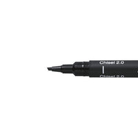 Μαύρο creative liner UNI PIN με κομμένη άκρη | διαφορετικά πάχη