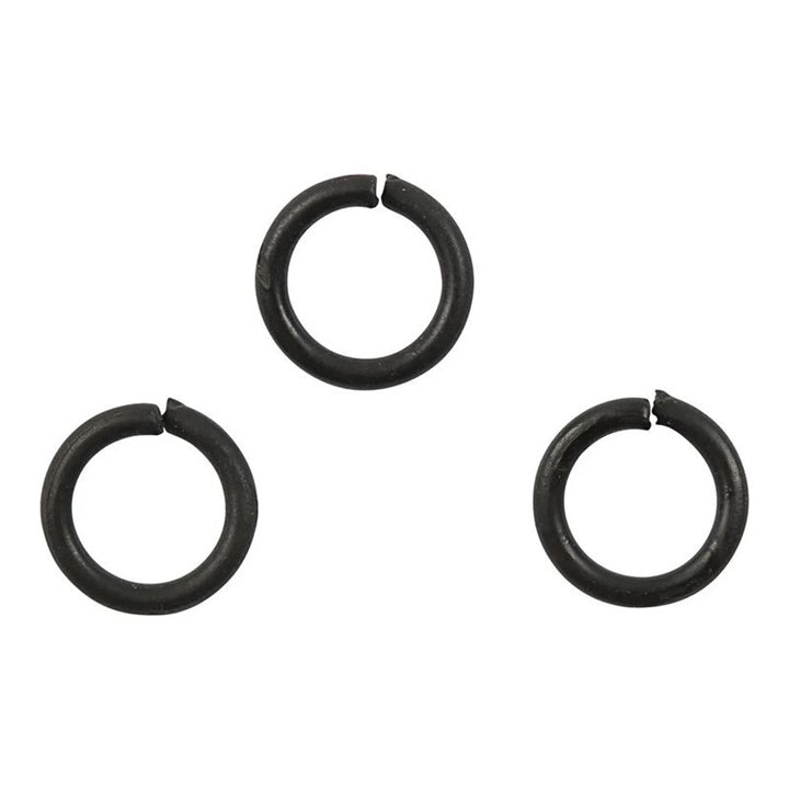 Μαύροι δακτύλιοι σύνδεσης 7 mm x 1 mm - 50 τεμάχια