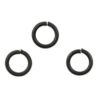 Μαύροι δακτύλιοι σύνδεσης 7 mm x 1 mm - 50 τεμάχια