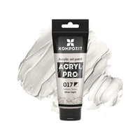 Μεταλλικό ακρυλικό χρώμα ACRYL PRO ART Composite 75 ml – 017 ασήμι