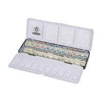 Μεταλλική κασετίνα ακουαρέλας Schmincke HORADAM, 12 x 1/2 pans με επιπλέον χώρο