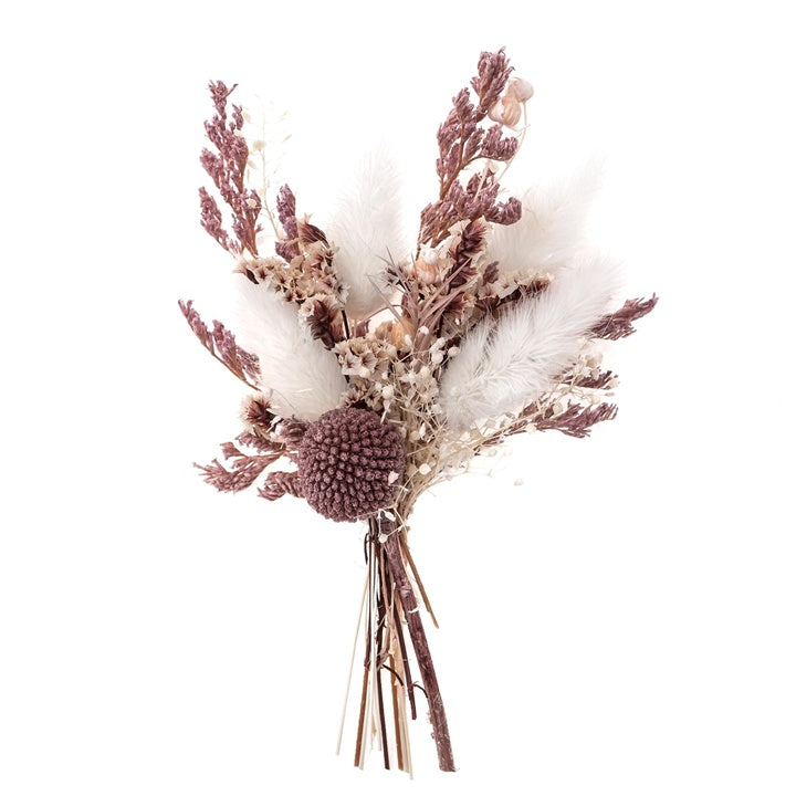 Μίνι αποξηραμένο μπουκέτο "Miss Mauve" / 20 cm