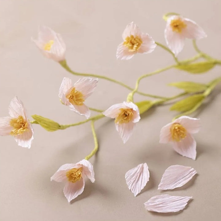 Μίνι δημιουργικό σετ | Κλάδος από Cherry Blossom από χαρτί κρεπ