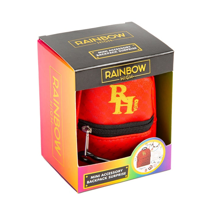 Μίνι σακίδιο πλάτης με αξεσουάρ RAINBOW HIGH κόκκινο